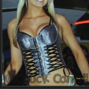 Vintage Frederick's of Hollywood Satin Lace-Up Corset